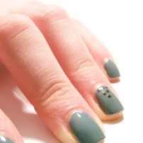 l'oréal bleu dots triangles nail art